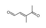 3-methyl-4-oxo-2-pentenal Structure