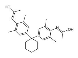 N-[4-[1-(4-acetamido-3,5-dimethylphenyl)cyclohexyl]-2,6-dimethylphenyl]acetamide Structure