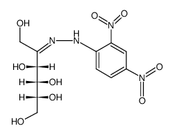 (2R,3S,4R,5E)-5-[(2,4-dinitrophenyl)hydrazinylidene]hexane-1,2,3,4,6-p entol结构式