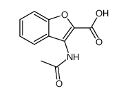 3-acetylamino-benzofuran-2-carboxylic acid Structure