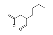 2-(2-chloroprop-2-enyl)hexanal Structure