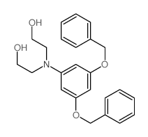 Ethanol,2,2'-[[3,5-bis(phenylmethoxy)phenyl]imino]bis-结构式