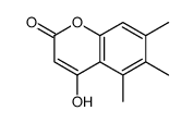 4-hydroxy-5,6,7-trimethylchromen-2-one Structure