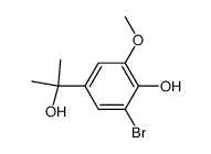 3-Bromo-4-hydroxy-5-methoxy-α,α-dimethylbenzenemethanol Structure