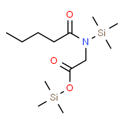 Glycine, N-(1-oxopentyl)-N-(trimethylsilyl)-, trimethylsilyl ester结构式