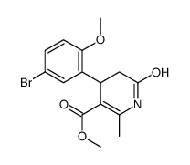 methyl 4-(5-bromo-2-methoxyphenyl)-6-methyl-2-oxo-3,4-dihydro-1H-pyridine-5-carboxylate Structure