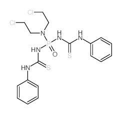 1-[bis(2-chloroethyl)amino-(phenylthiocarbamoylamino)phosphoryl]-3-phenyl-thiourea Structure