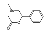 (RS)-O-acetyl-1-phenyl-2-(methylseleno) ethanol结构式