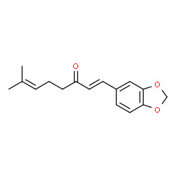 7-Methyl-1-(3,4-methylenedioxyphenyl)octa-1,6-dien-3-one structure
