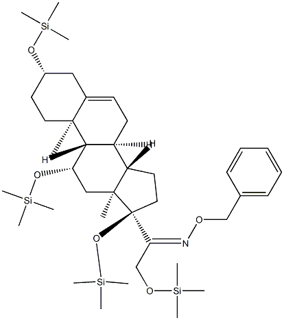 3β,11β,17,21-Tetrakis(trimethylsiloxy)pregn-5-en-20-one O-benzyl oxime picture