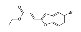 ethyl 3-(5-bromo-1-benzofuran-2-yl)prop-2-enoate Structure