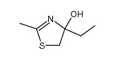 4-ethyl-2-methyl-4,5-dihydro-thiazol-4-ol Structure