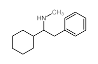 Benzeneethanamine, a-cyclohexyl-N-methyl- structure