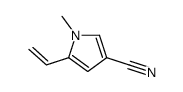 1H-Pyrrole-3-carbonitrile,5-ethenyl-1-methyl-(9CI) structure