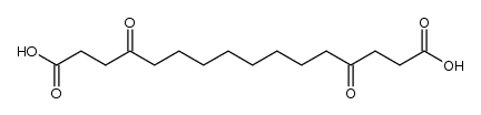 4,13-dioxo-hexadecanedioic acid结构式