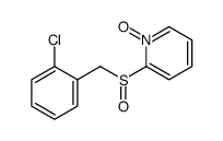 2-[(2-chlorophenyl)methylsulfinyl]-1-oxidopyridin-1-ium Structure