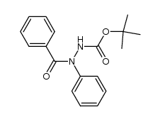 N-benzoyl-N-phenyl-N'-tert-butoxycarbonyl hydrazine结构式