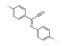 2-(4-chlorophenyl)-2-(4-chlorophenyl)imino-acetonitrile Structure