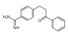 4-(3-oxo-3-phenylpropyl)benzenecarboximidamide Structure