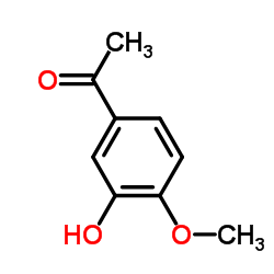 4-甲氧基-3-羟基苯乙酮结构式