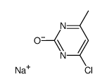 sodium salt of 2-hydroxy4-methyl-6-chloropyrimidine结构式