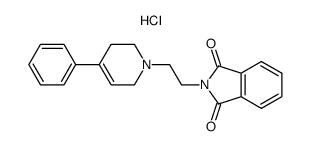 2-[2-(3,6-dihydro-4-phenyl-1(2H)-pyridinyl)ethyl]-1H-isoindole-1,3(2H)-dione, hydrochloride Structure