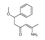 5-amino-1-methoxy-1-phenylhex-4-en-3-one Structure