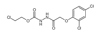 N'-[2-(2,4-Dichloro-phenoxy)-acetyl]-hydrazinecarboxylic acid 2-chloro-ethyl ester Structure