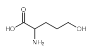 (S)-2-氨基-5-羟基戊酸结构式
