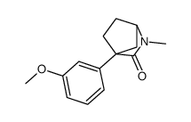 4-(3-methoxyphenyl)-2-methyl-2-azabicyclo[2.2.1]heptan-3-one Structure