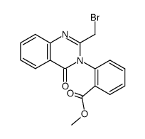 2-(2-bromomethyl-4-oxo-4H-quinazolin-3-yl)-benzoic acid methyl ester Structure