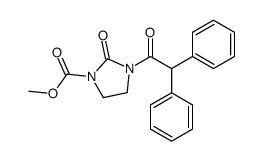 methyl 3-(2,2-diphenylacetyl)-2-oxoimidazolidine-1-carboxylate结构式