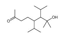 7-hydroxy-7-methyl-5,6-di(propan-2-yl)octan-2-one Structure