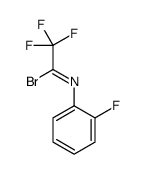 2,2,2-trifluoro-N-(2-fluorophenyl)ethanimidoyl bromide结构式