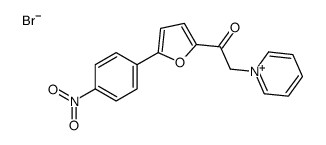 1-[5-(4-nitrophenyl)furan-2-yl]-2-pyridin-1-ium-1-ylethanone,bromide Structure