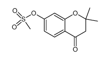 7-methanesulfonyloxy-2,2-dimethyl-chroman-4-one Structure
