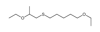 1-ethoxy-5-(2-ethoxypropylsulfanyl)pentane结构式