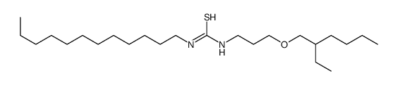 1-dodecyl-3-[3-(2-ethylhexoxy)propyl]thiourea Structure