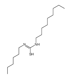 1-hexyl-3-nonylthiourea Structure