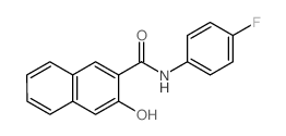 N-(4-fluorophenyl)-3-hydroxy-naphthalene-2-carboxamide结构式