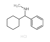N-Methyl-1-phenyl-1-cyclohexylmethylamine hydrochloride结构式