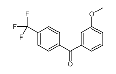 (3-methoxyphenyl)-[4-(trifluoromethyl)phenyl]methanone结构式