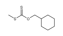 dithiocarbonic acid O-cyclohexylmethyl ester-S-methyl ester结构式