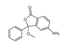 5-amino-3-methoxy-3-phenyl-2-benzofuran-1-one结构式