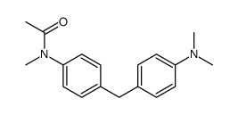 N-[4-[[4-(dimethylamino)phenyl]methyl]phenyl]-N-methylacetamide Structure