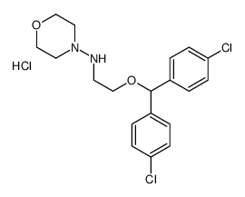 2-[bis(4-chlorophenyl)methoxy]ethyl-morpholin-4-ylazanium,chloride Structure