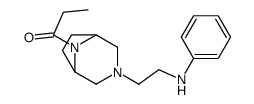 3-(2-Anilinoethyl)-8-propionyl-3,8-diazabicyclo[3.2.1]octane结构式