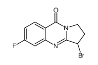 3-BroMo-6-fluoro-2,3-dihydro-1H-pyrrolo[2,1-b]quinazolin-9-one structure