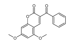 3-benzoyl-5,7-dimethoxychromen-2-one Structure