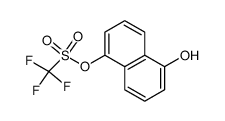 trifluoromethanesulfonic acid 5-hydroxynaphthalen-1-yl ester Structure